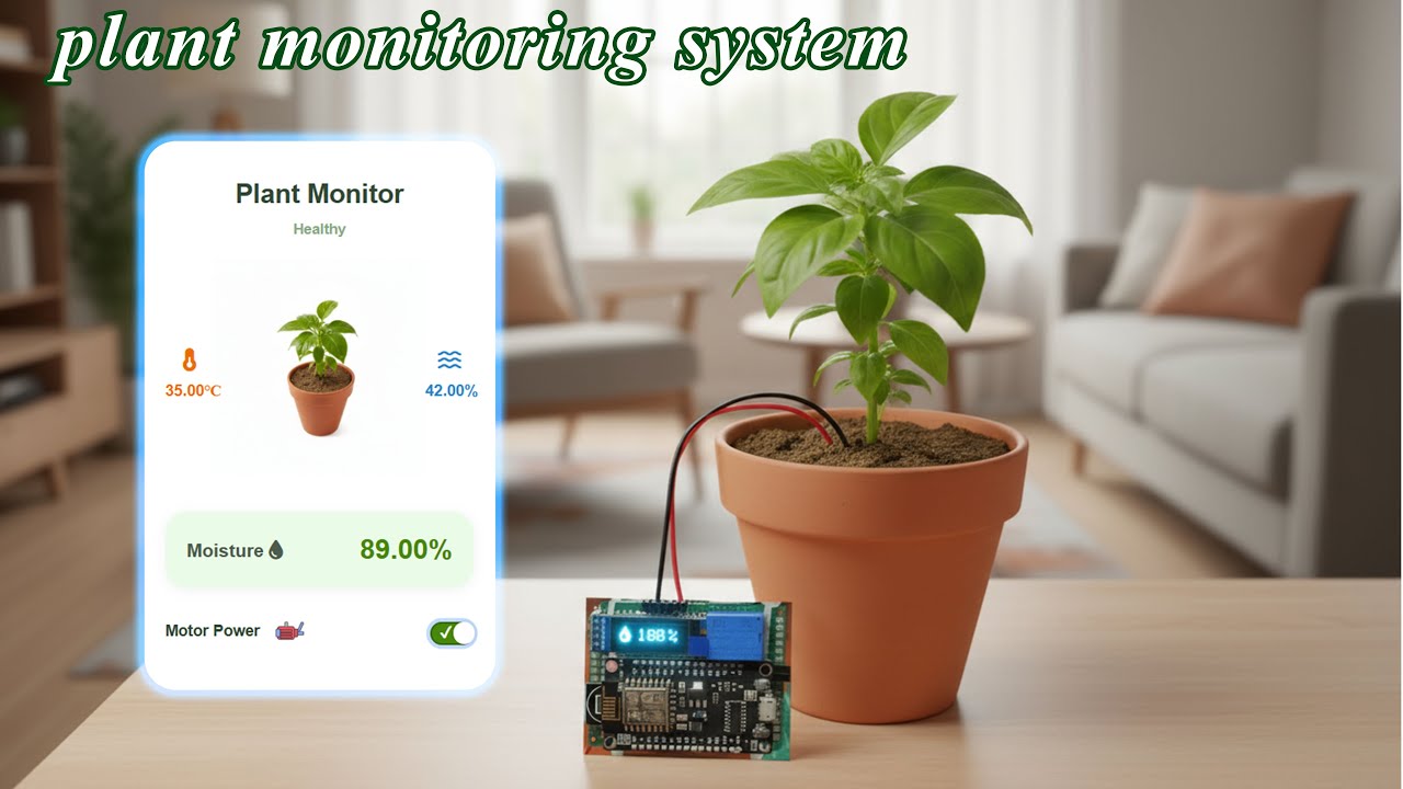 Plant Monitoring System With Web App Use Nodemcu and Moisture Sensor Project | M42 TECH
