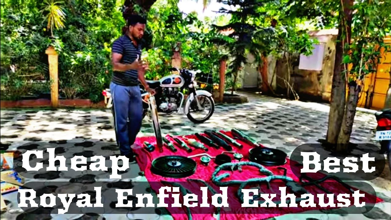 Cheap and Best Silencers for Royal Enfield Review / black buddy tamil