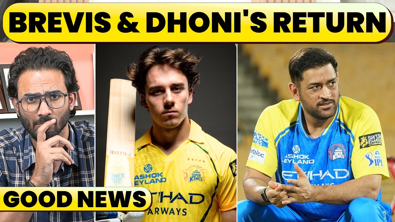 RETURN OF BREVIS, UPDATE ON DHONI & PLAN FOR NEXT 3 MATCHES. CSK'S CHANCES OF 3 WINS IN 3. COMEBACK?