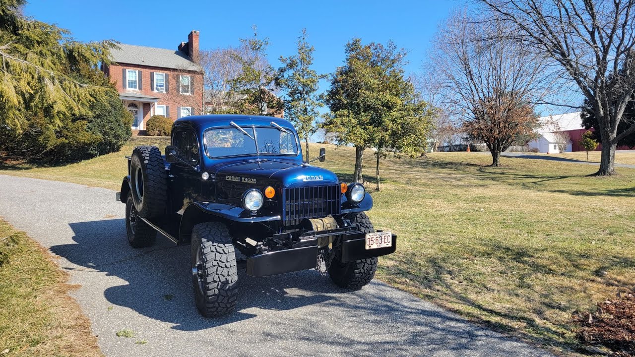 Dodge Flat Fender Power Wagon 1956 года. Новые шины, диски и привод!