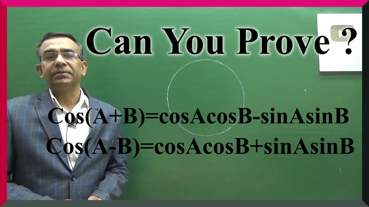 11 класс Математика, доказать Cos(A+B)=cosAcosB-безB, Cos(A-B)=cosAcosB+безB