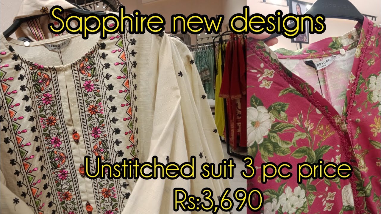 Sapphire winter new collection 20 October 2025|New designs|@Hinainfo300