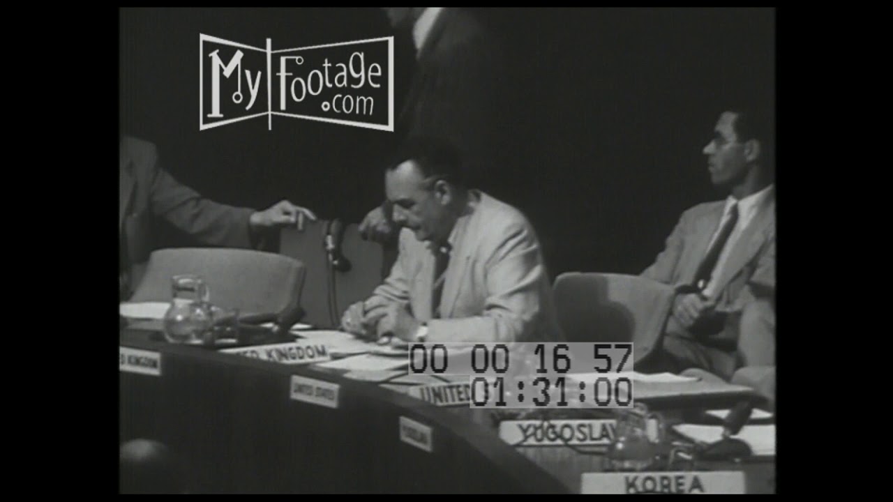 1950 Sir Alexander Cadogan Addresses UN on US Involvement in Korea