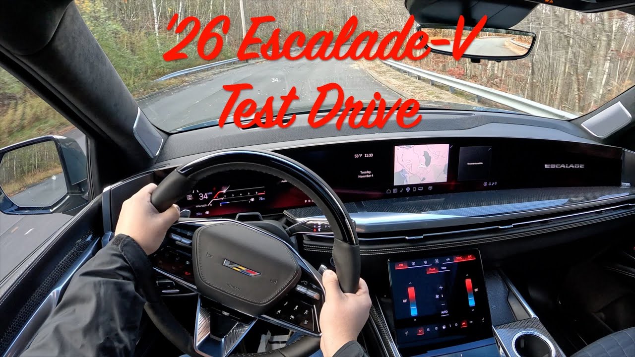 Cadillac Escalade V 2026 года — тест-драйв от первого лица