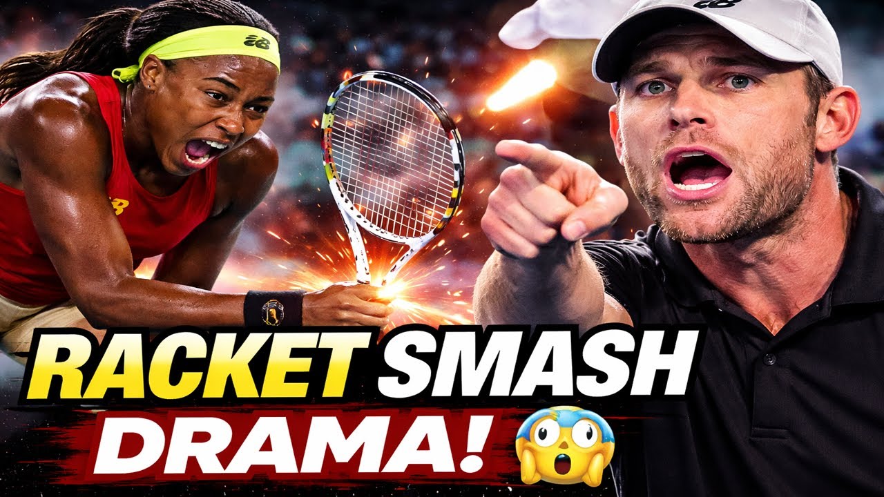 RACKET SMASH DRAMA! Andy Roddick Speaks Out on Coco Gauff’s AO Incident 😱🎾”