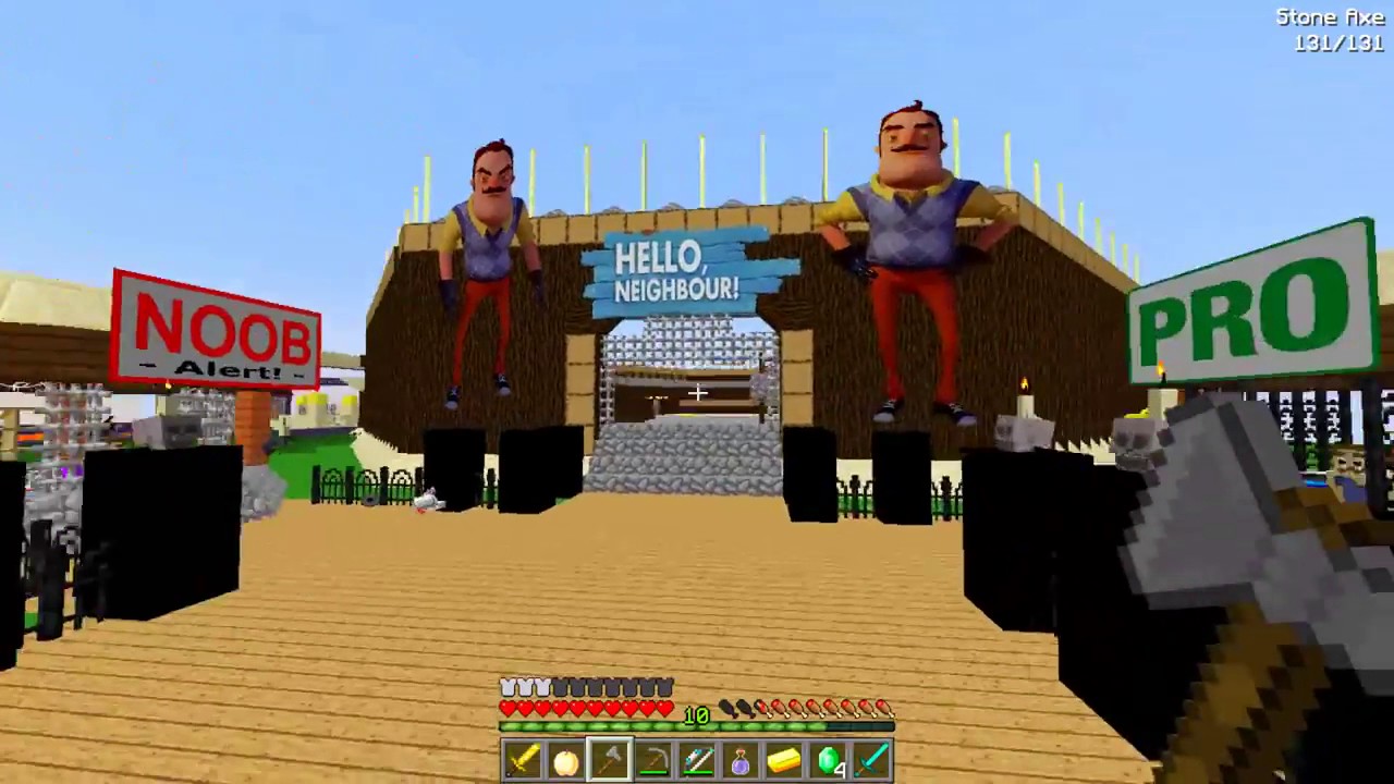 Minecraft NOOB VS PRO   HELLO NEIGHBOR CHALLENGE GAMES w   BABY MAX   Donut the Dog Minecraft