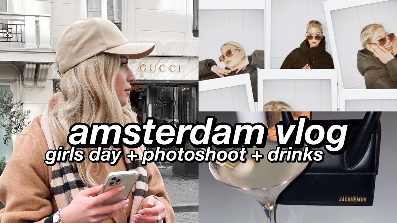 VLOG | girls day, photoshoot, and amsterdam night life (kinda)