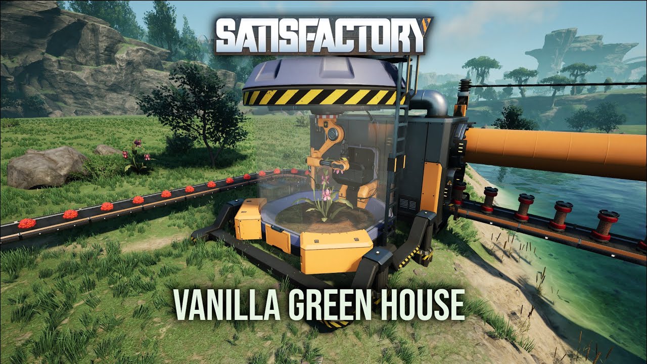 Satisfactory Mod - Vanilla Green House - Mod Showcase