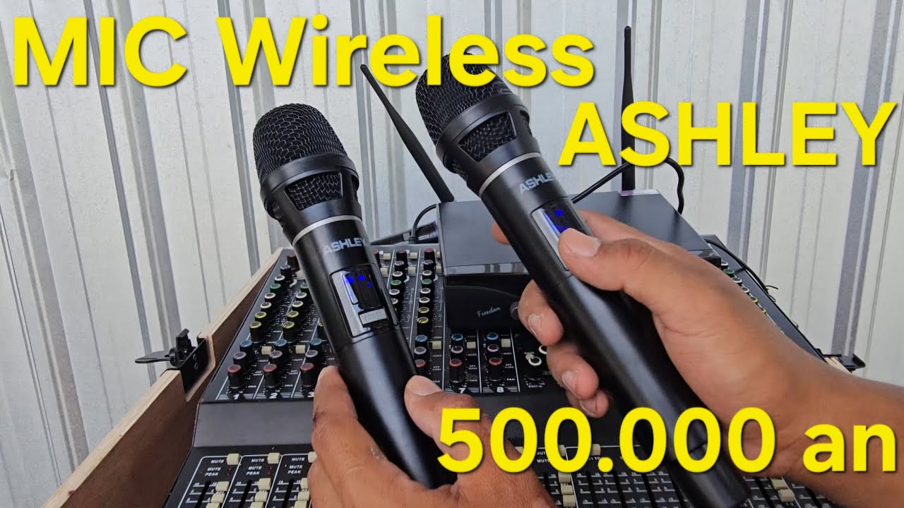 MIC WIRELESS ASHLEY ANTI FEEDBACK FUNCTION #microphone #ashley #karaoke #audio #speaker #bocil #fyp 
