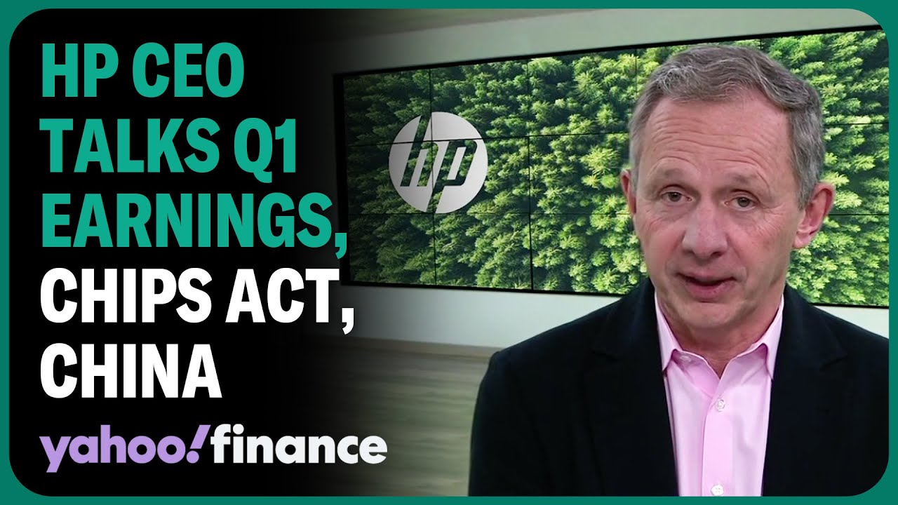 HP CEO on Q1 revenue decline: We expect the PC market to grow, demand has slowed down