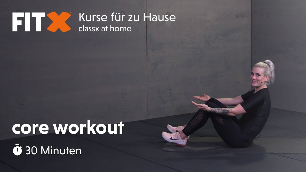 core workout | 30 Minuten | FitX-Kurse für zu Hause: classx at home