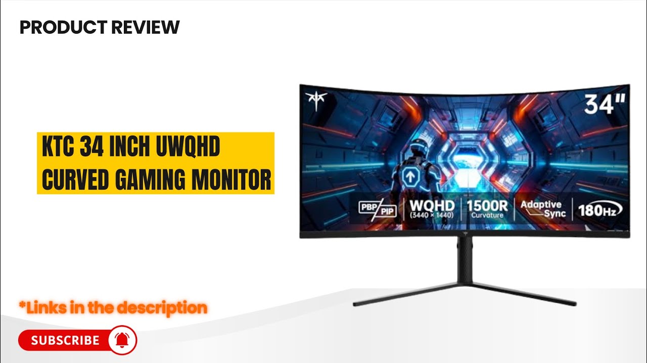 KTC 34” Ultrawide Curved Gaming Monitor Review | 180Hz 3440x1440, 1500R H34S5