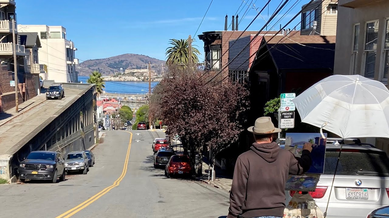 PLEIN AIR oil PAINTING with Tim Horn in San Francisco