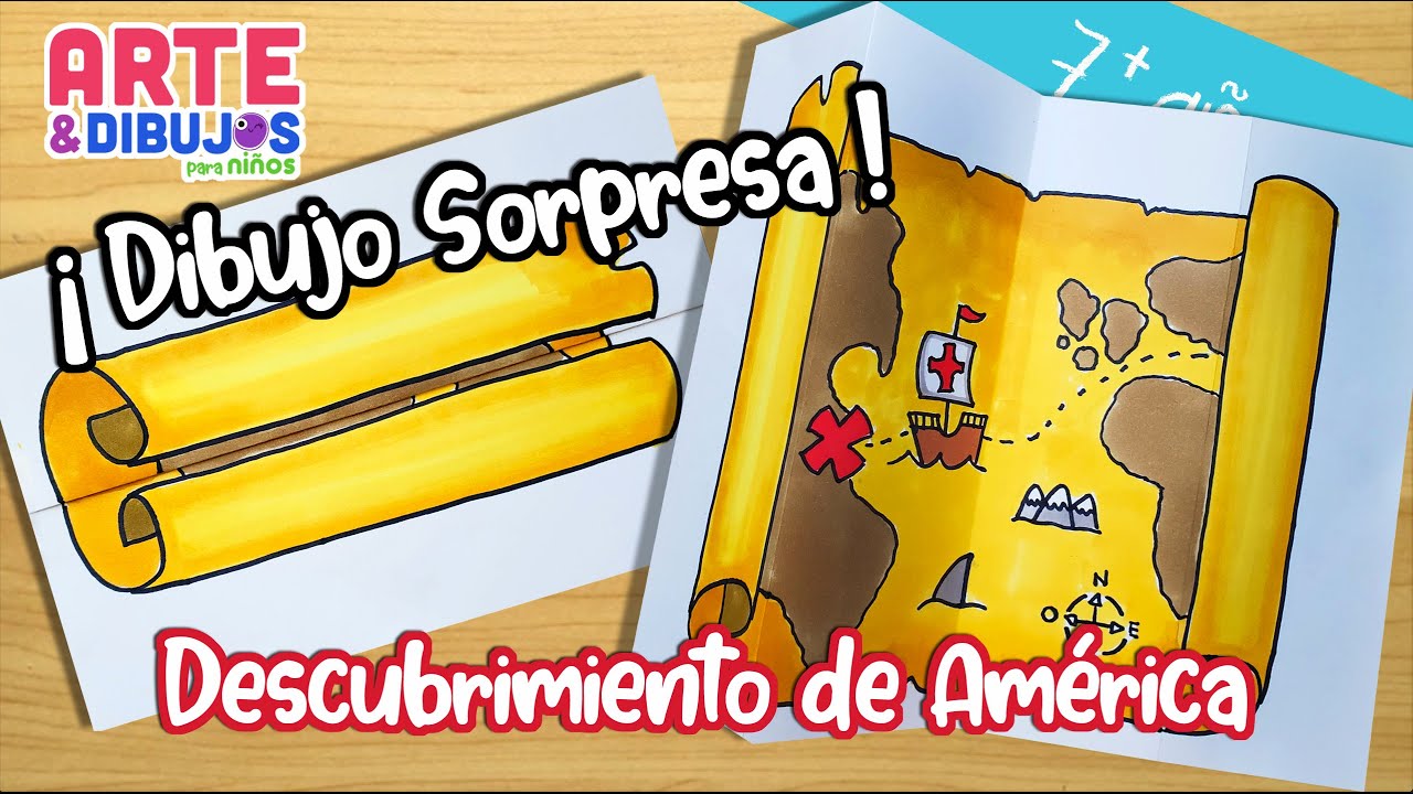 Como dibujar un MAPA  | DIBUJO SORPRESA | Arte y Dibujos para Niños