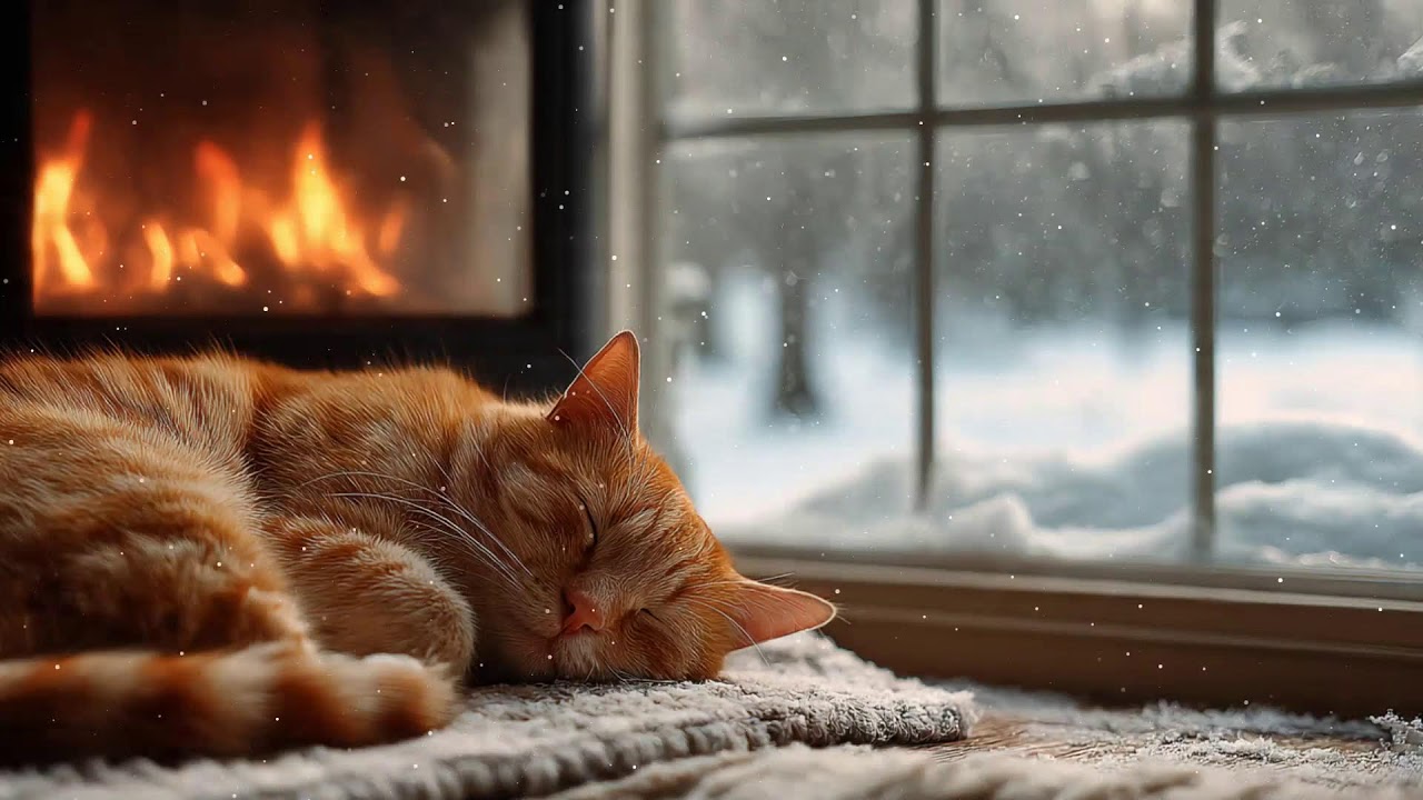 Soothing Jazz Melodies for Deep Sleep and Comforting Quiet Nights with Cats Sounds 🐱