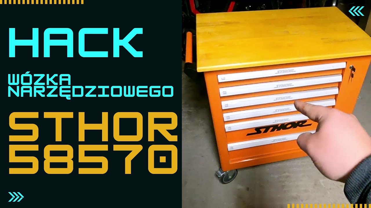 Tuning/#HACK wózka warsztatowego STHOR 58570 za 193zł!  Szafka narzędziowa do warsztatu i garażu.