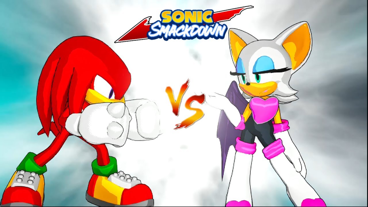 KNUCKLES vs ROUGE Hardest Difficulty! Sonic Smackdown (PC)