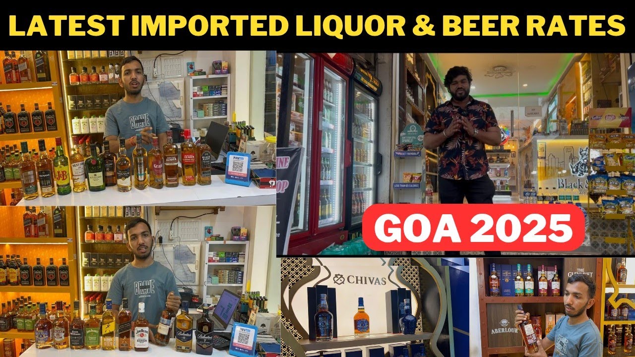 GOA 2025 - LATEST IMPORTED & BEER UPDATED LIQUOR RATES ON FAMOUS RUSSIAN BEACH - AARVI WINES