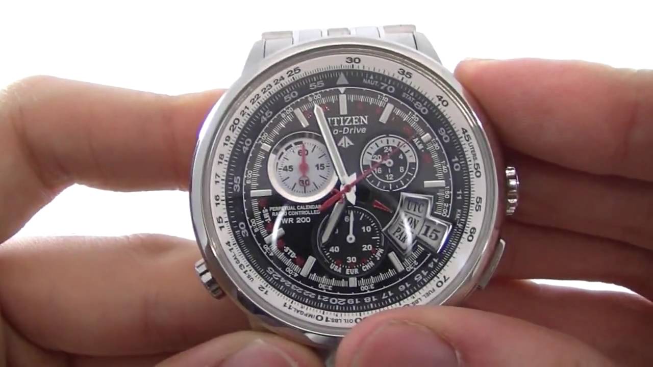 Men's Citizen Chrono-Time AT Chronograph Eco-Drive Watch BY0000-56E Watch Review - Watch Shop UK
