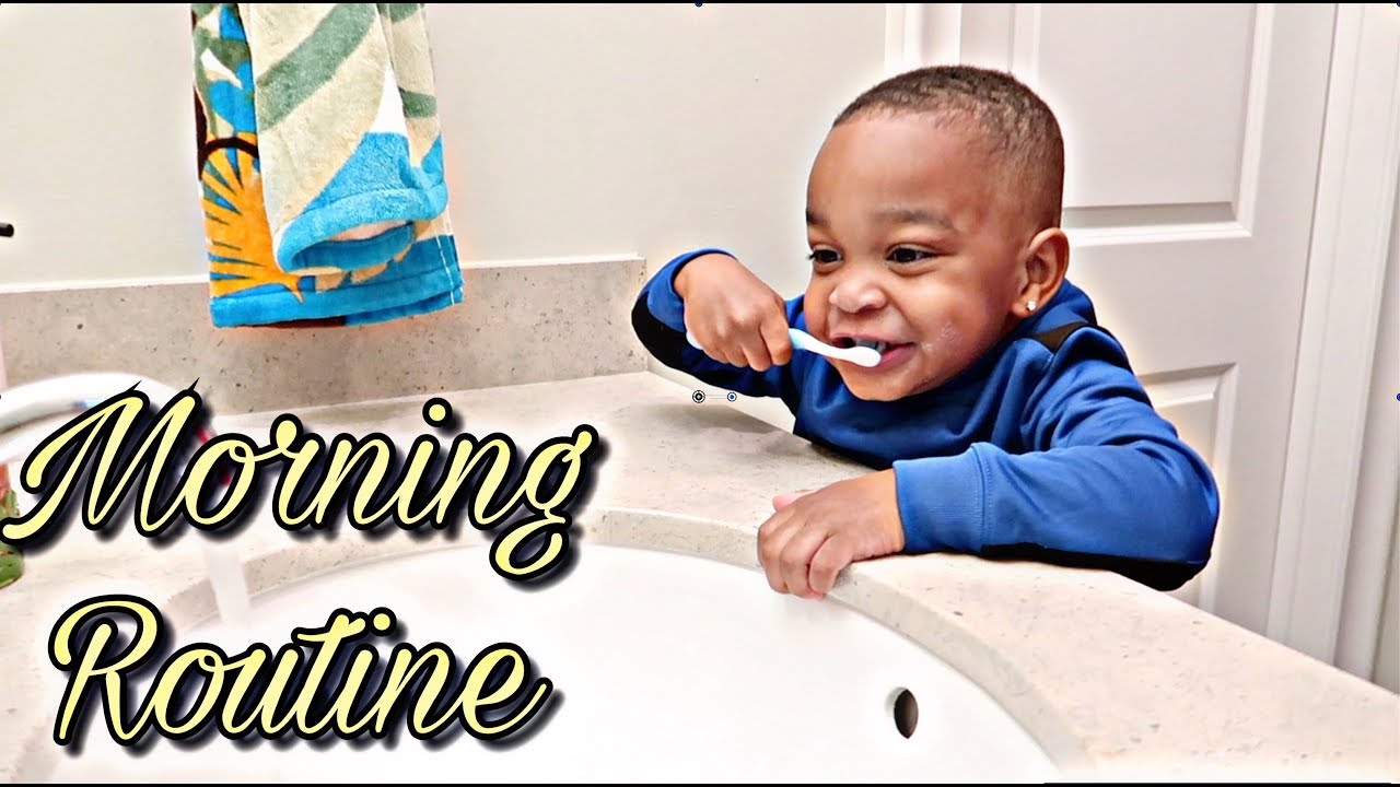 DJ & KYRIE'S MORNING ROUTINE 🚿👶🏽