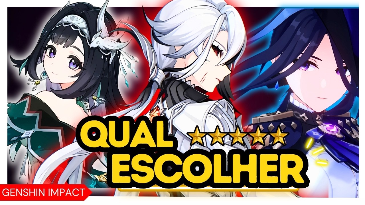 Escolha A MELHOR 🔥 (Arlecchino, Clorinde, Lan yan) + Banner CRONICO⭐ #viral #genshinimpact #jogos