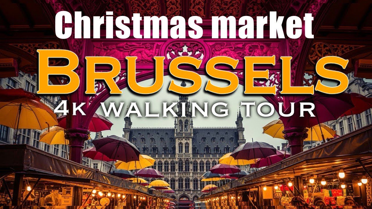 Brussels, Belgium Grand Place 🎄 Cozy Christmas Market Reflections at Night 2025