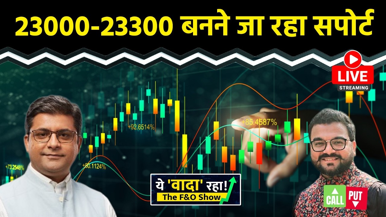 Nifty LIVE : जो ले रखा है उसे संभालें और खरीद की जल्दबाजी नहीं करें | Nifty50 | Intraday Trading