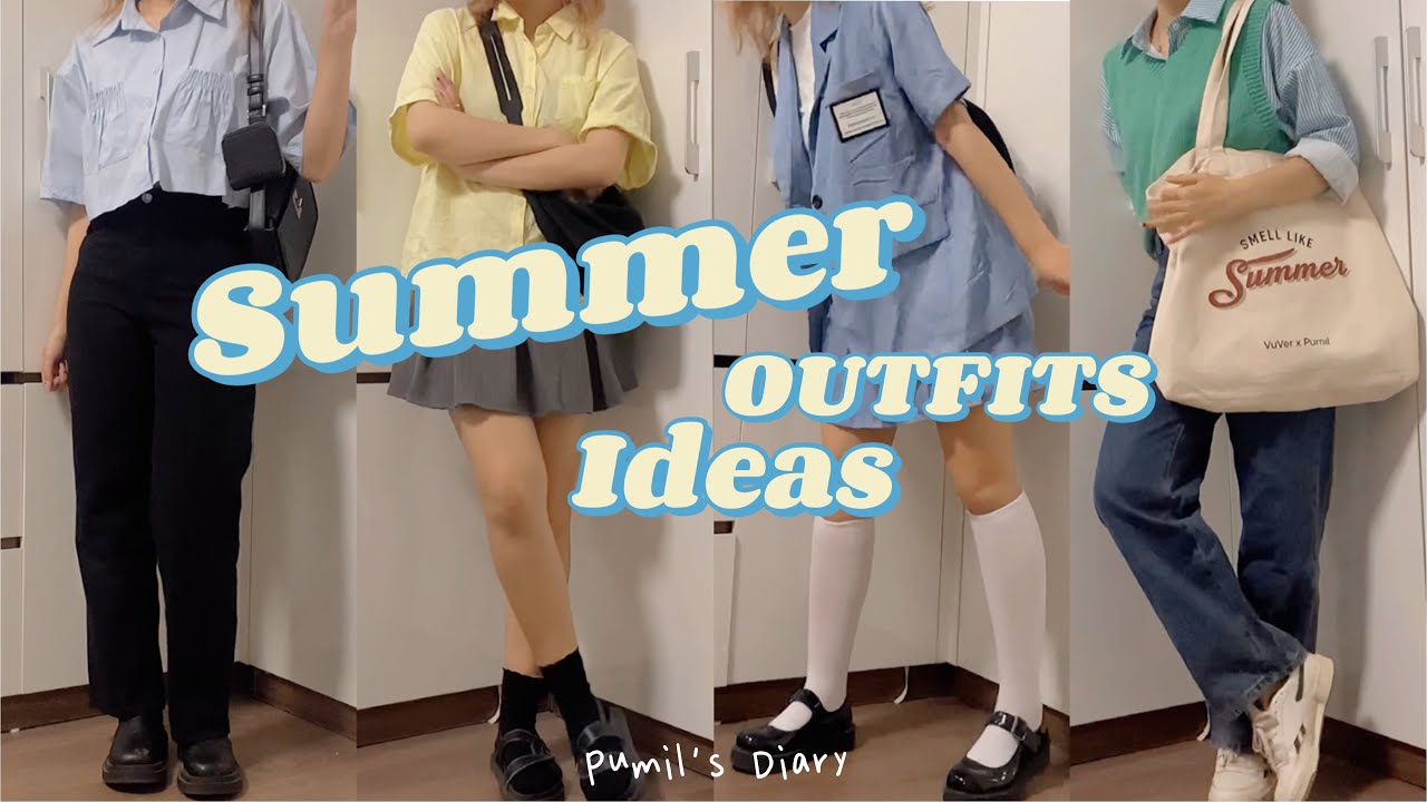 SUMMER OUTFIT IDEAS: gợi ý 14 outfits màu sắc cho mùa hè ✨ Pumil’s Diary