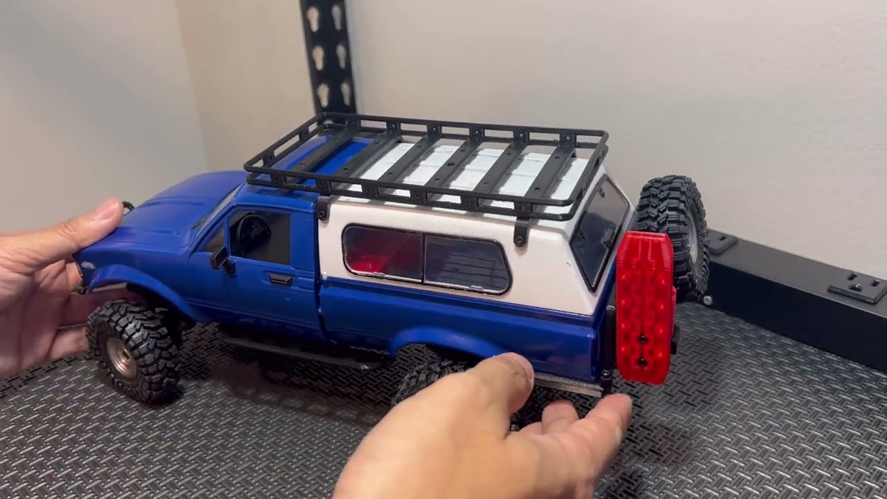 Liang RC - WPL C24 Overland Roof Rack Installation