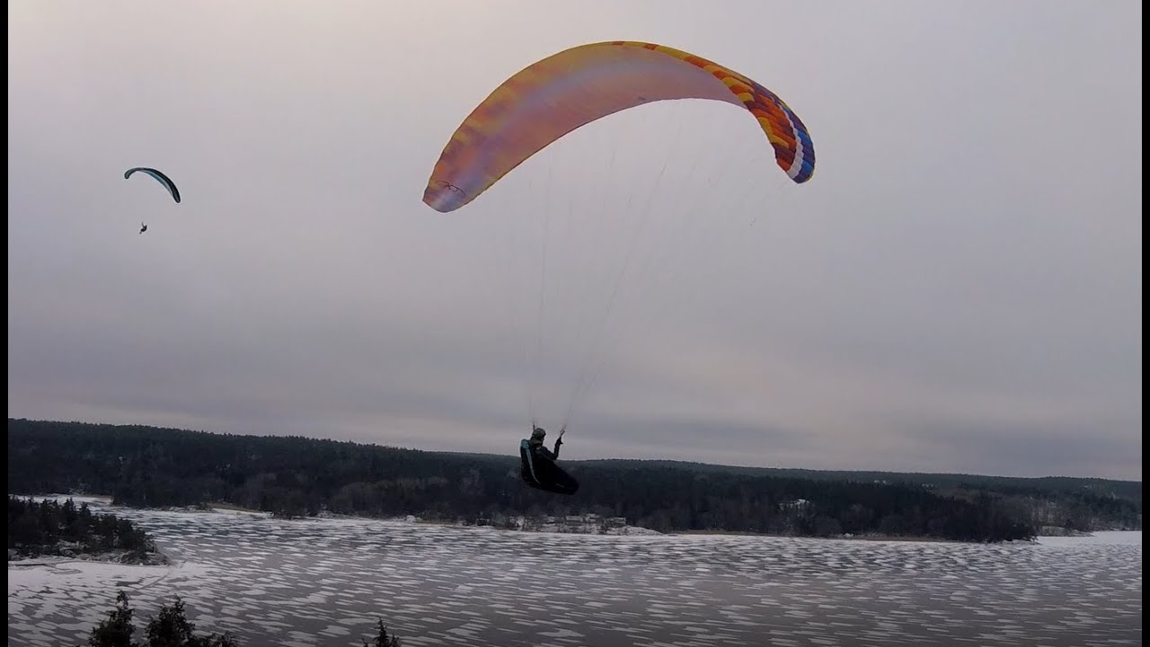 Skärmflyg Klövberget 2021 12 27