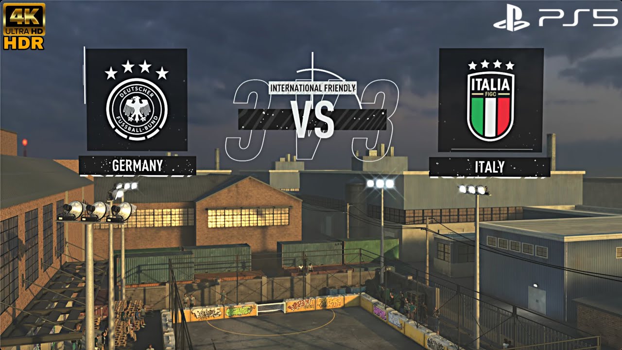 Germany vs Italy | 4K HDR 60 FPS | FIFA Volta gameplay
