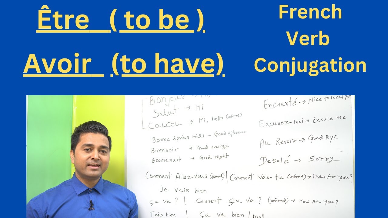 Être & Avoir French Verb Conjugation (Present Tense) | French Grammar | Learn French with India | Fr