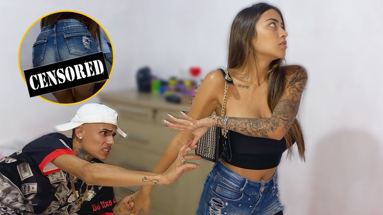 TROLLEI MEU NAMORADO SAINDO DE SHORTS CURTO * Não esperava essa reação *