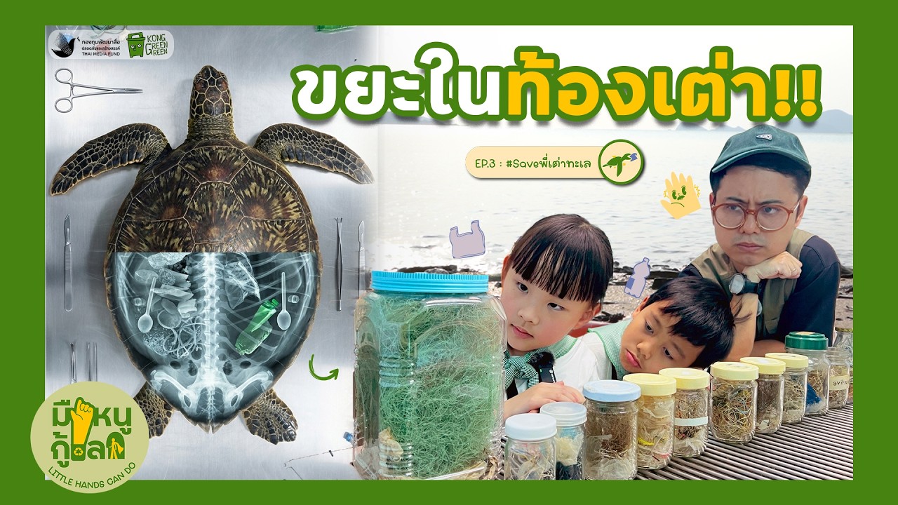 ขยะอะไรบ้างอยู่ในท้องเต่า?  | มือหนู กู้โลก EP.3 #Saveพี่เต่าทะเล