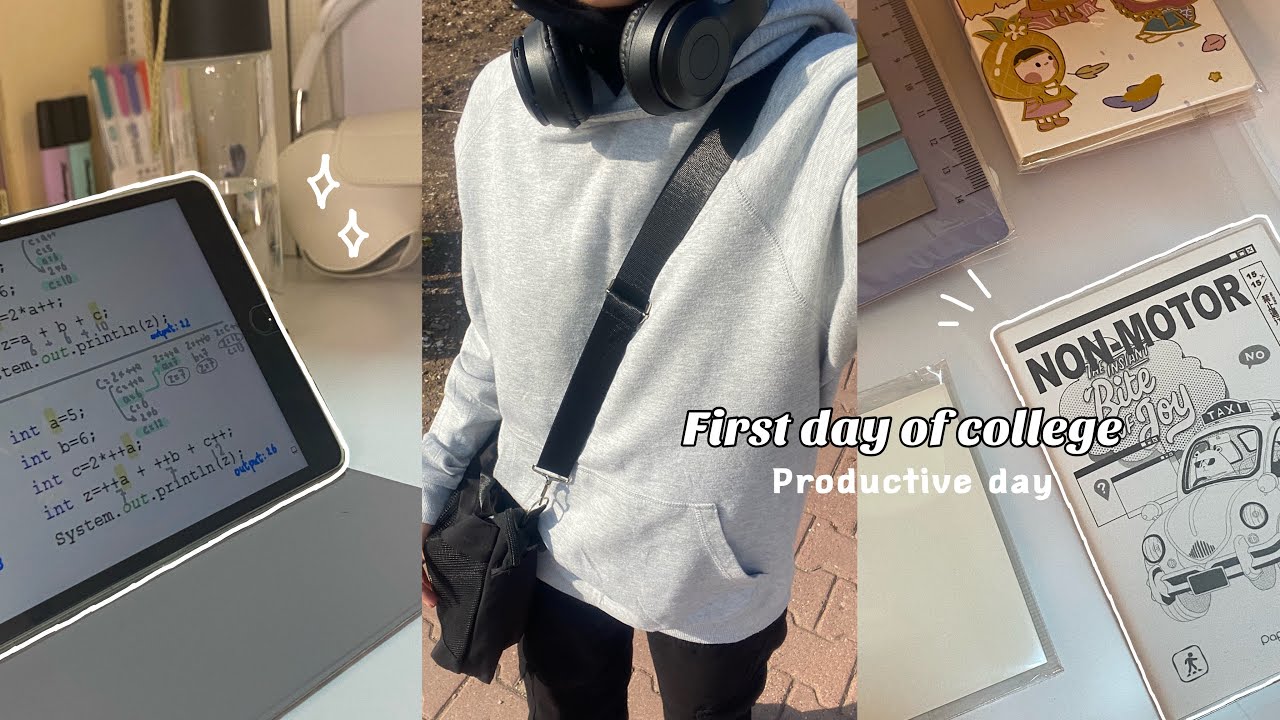 (KurdishVlog) First day of college 🎧/ یەکەم ڕۆژی زانکۆ (GRWM,Study)