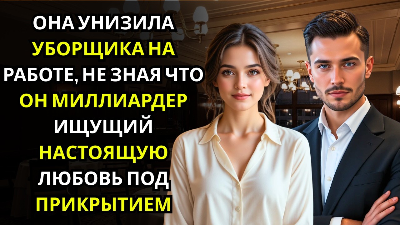 Она обругала уборщика в офисе… не зная, что это МИЛЛИОНЕР искал её под прикрытием