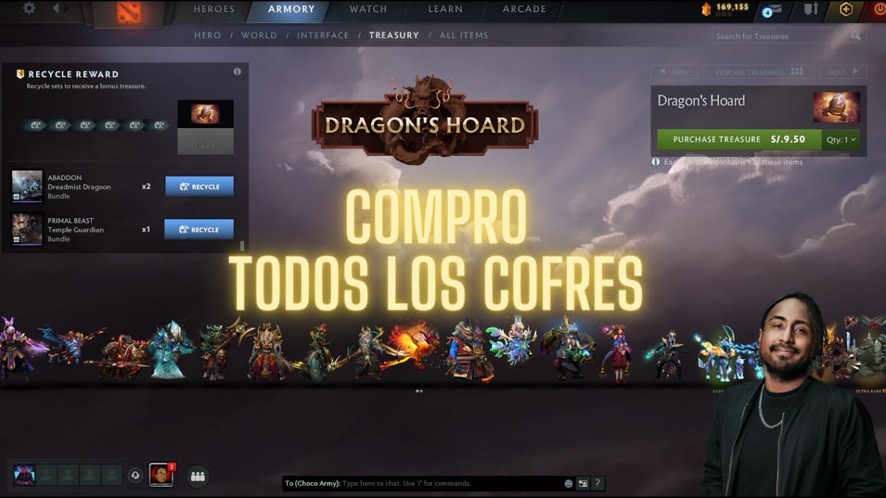 Comprando los cofres del "Año del Dragon" en Dota 2 [Voz OFF]