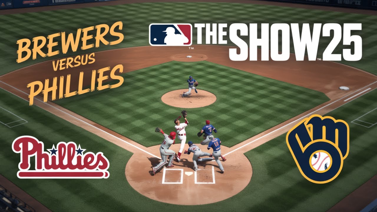 MLB The Show 25   Milwaukee Brewers vs Philadelphia Phillies  (Game 2)