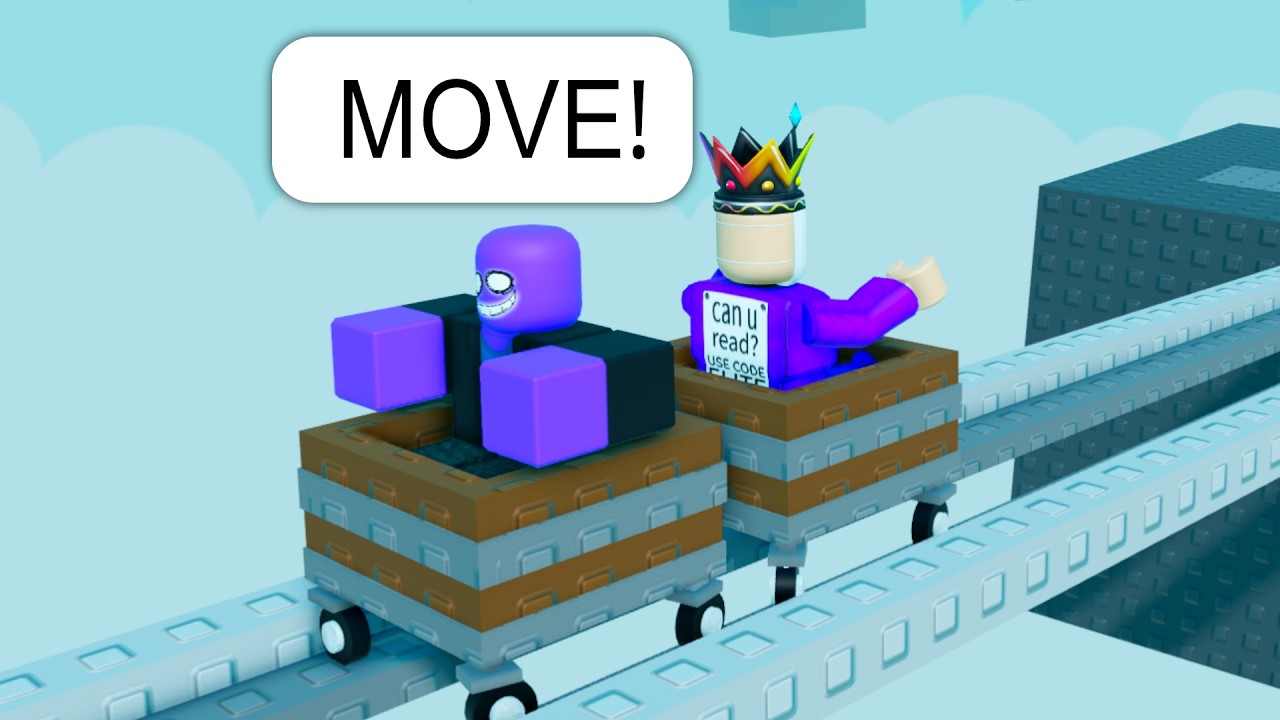 I Drive A CART on Roblox Cart Ride BUT There Are NO TRACKS (Funny)