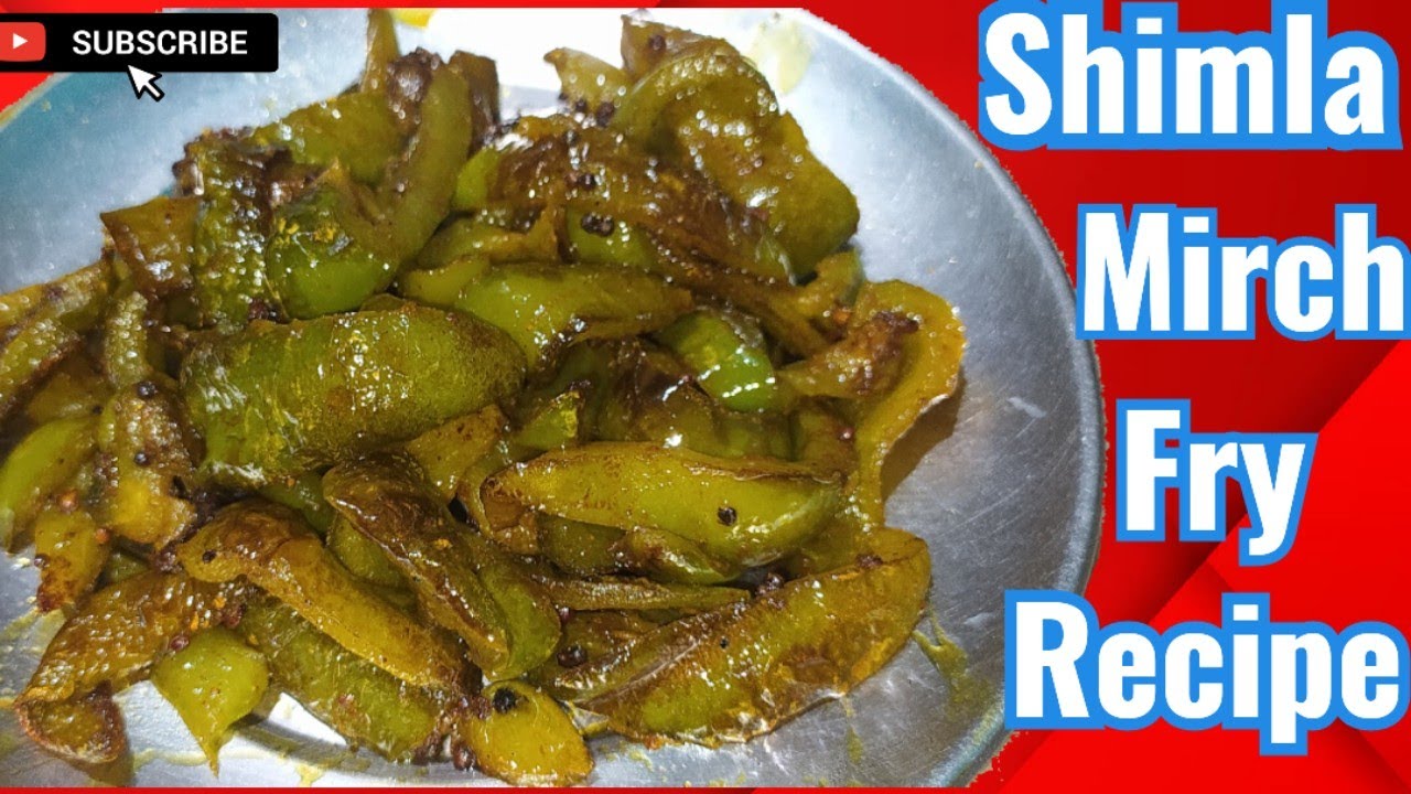 Shimla mirch fry recipe#how to make capsicum fry recipe#shimla mirch  recipe#youtube