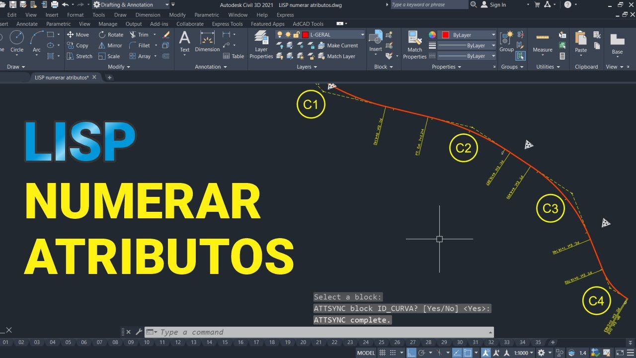 LISP NUMERAR ATRIBUTOS DE BLOCOS NO AUTOCAD