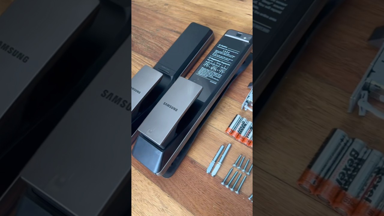 Installing a smart lock on your door #fyp #sattire