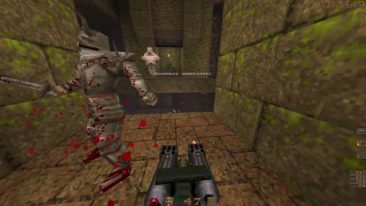 Quake - Easy Run of sm222_dfl by Khristov in 0:58 (table filler)