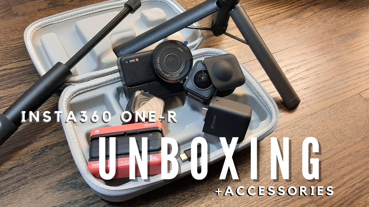 Insta360 ONE-R (UNBOXING) + accessories