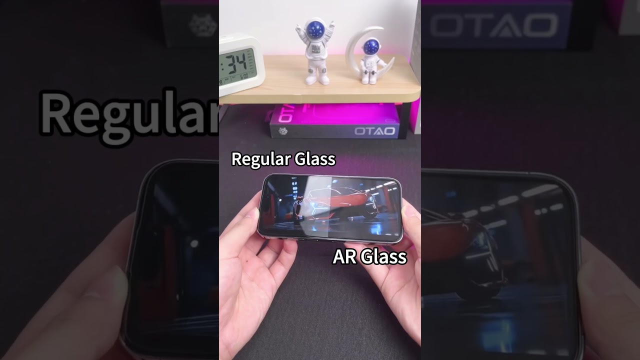 AR Glass 🆚 Regular Glass #UNIPROVE #ODM #manufacturing #factory #OEM #temperedglass