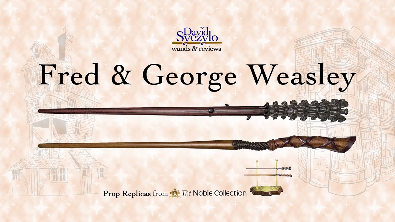 Fred & George Weasley Wands - The Noble Collection