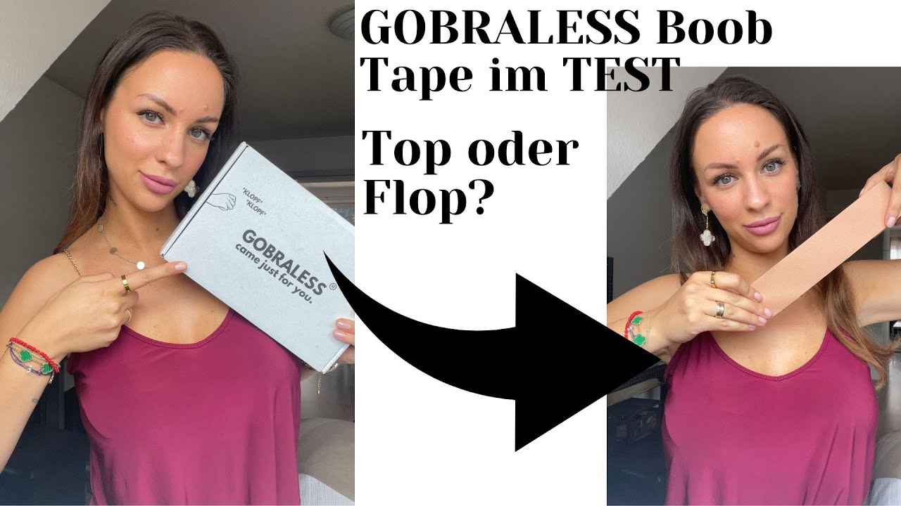 GOBRALESS Boob Tape Test 🧐I #gobraless #boobtape