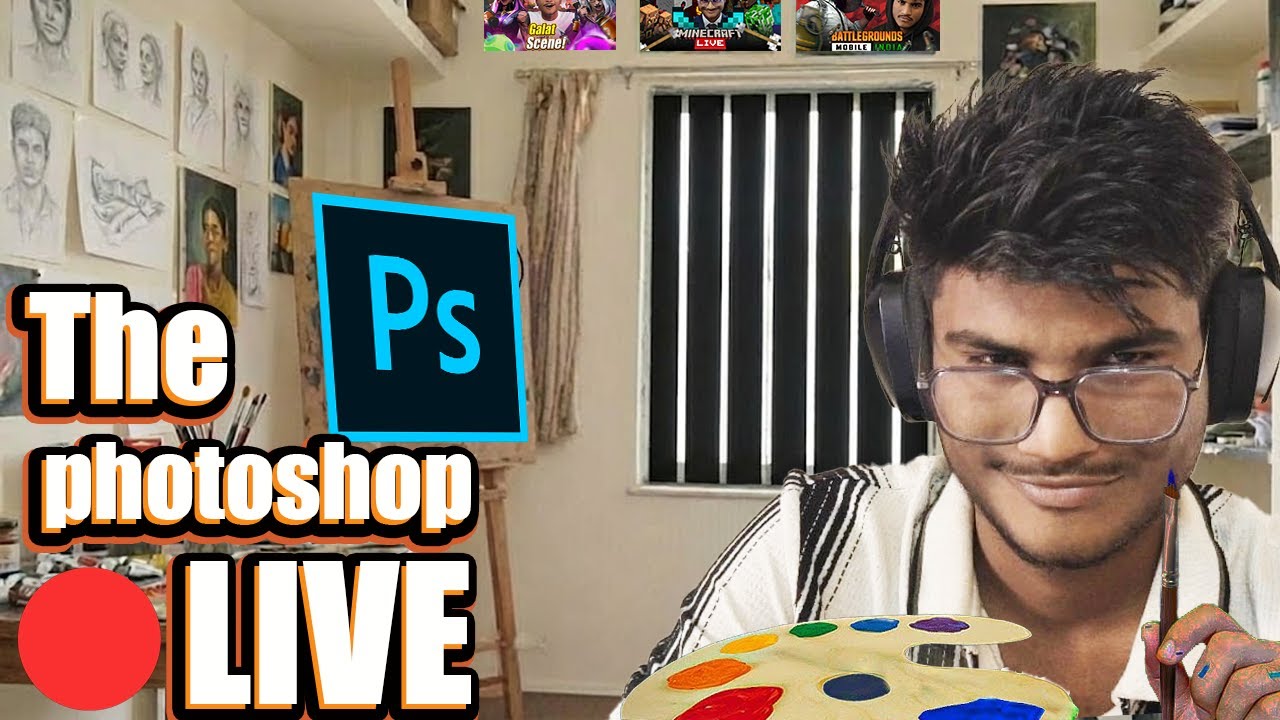 🔴 Asking Your Doubts & Making My Thumbnail | Photoshop Live