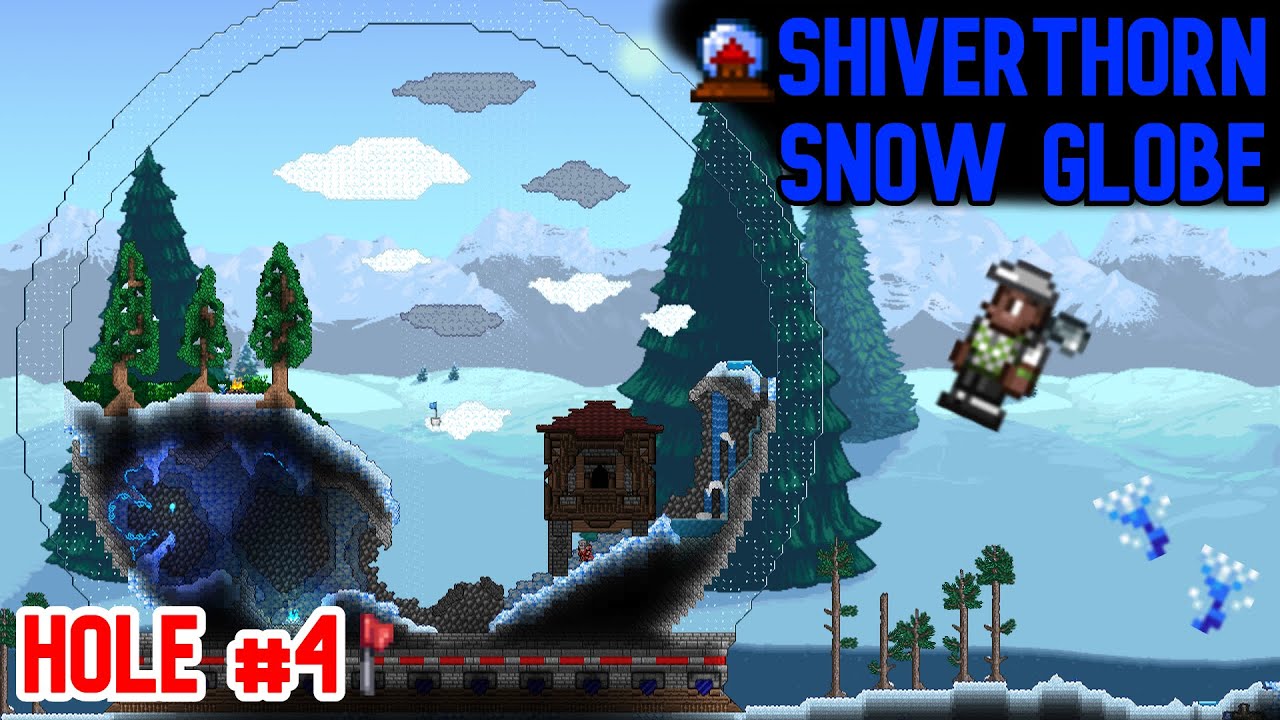 Shiverthorn Snow globe: Time-lapse Build #21 | Terraria Journey's End