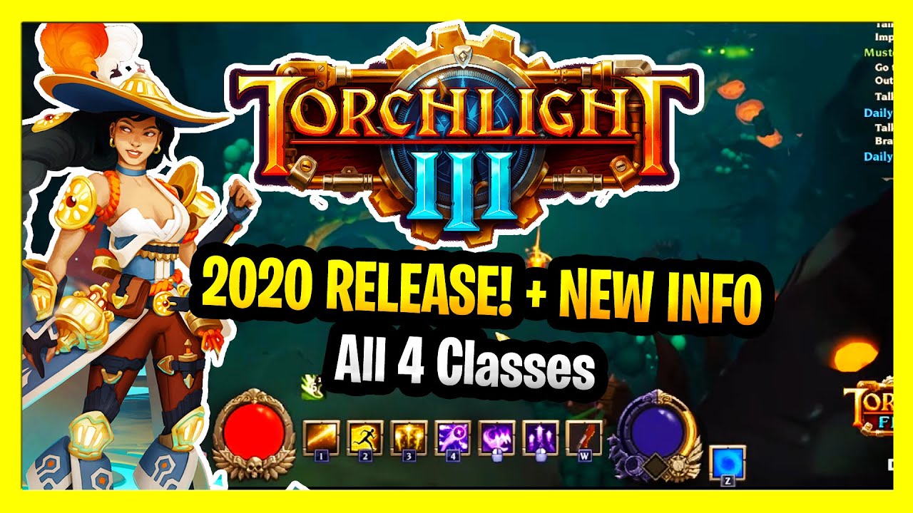 NEW ARPG Torchlight 3 Releasing in 2020, New Class, New Systems, TL3 Frontiers Info Torchlight News